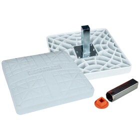 Champro B002S 15" x 15" x 3" Pro Style Impact Base Set, White, Set Of 3