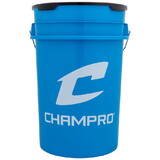 Champro BUCKETOB Optic Blue Bucket W/Lid; 6 Gallon