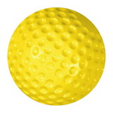 Champro CBB-57 Yellow - Dimple Molded Baseball - Harder Cover
