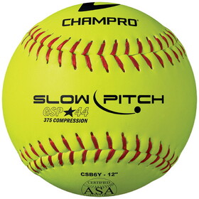 Champro CSB6Y Asa/Usa Softball 12" Slow Pitch - Durahide Cover .44 Cor