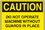 Seton 00542 OSHA Caution Signs - This Machine Must Not Be Operated Without The Safety Guards In Position, Price/Each