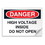 Seton 01898 Danger Signs - High Voltage Inside Do Not Open, Price/Each