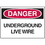 Seton 02232 Danger Signs - Underground Live Wire, Price/Each