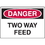 Seton 02479 Danger Signs - Two Way Feed, Price/Each