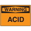 Seton 06106 OSHA Warning Signs - Warning Acid, Price/Each