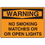Seton 06144 OSHA Warning Signs - Warning No Smoking Matches Or Open Lights, Price/Each