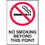 Seton No Smoking Beyond This Point Sign (10"W x 14"H), Price/Each