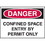Seton 11216 Confined Space Labels - Danger Confined Space Entry By Permit Only, Price/5 /Label