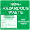 Seton 11501 Non-Hazardous Waste Container Labels, Price/25 /Label