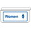 Seton 13944 Womens Restroom Signs - Drop Ceiling Double-Sided Signs, Price/Each