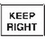 Seton 15397 Traffic Signs - Keep Right, Price/Each