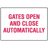 Seton 17292 Gates Open and Close Automatically Gate Directional Signs