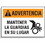 Seton 17461 Spanish Hazard Warning Labels - Advertencia Mantener La Guardias En Su Lugar, Price/5 /Label