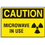 Seton 17565 Hazard Warning Labels - Caution Microwave In Use (with Graphic), Price/5 /Label
