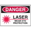 Seton 18067 Danger Signs - Laser Wear Eye Protection, Price/Each