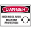 Seton 18119 Danger Signs - High Noise Area Wear Ear Protection, Price/Each