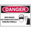 Seton 18187 Danger Signs - Wear Goggles And Rubber Gloves When Handling Chemicals, Price/Each