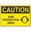 Seton 18571 OSHA Caution Signs - Ear Protection Area - English or Spanish, Price/Each