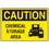 Seton 18619 OSHA Caution Signs - Chemical Storage Area, Price/Each