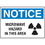 Seton 18738 OSHA Notice Signs - Notice Microwave Hazard In This Area, Price/Each