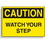 Seton Magnetic OSHA Signs - Caution - Watch Your Step, Price/Each