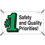 Seton 21964 Safety And Quality Number 1 Priorities Banners