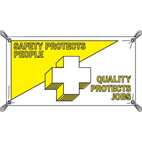 Seton 21967 Safety Protects People, Quality Protects Jobs Banners