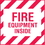 Seton 22077 Mini Fire Extinguisher Decals - Fire Equipment Inside, Price/5 /Label