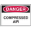 Seton 23147 Hazard Warning Labels - Danger Compressed Air, Price/5 /Label