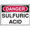 Seton 23158 Hazard Warning Labels - Danger Sulfuric Acid, Price/5 /Label