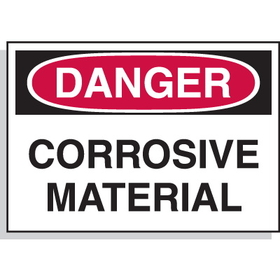 Seton 23179 Hazard Warning Labels - Danger Corrosive Material