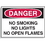 Seton 23183 Hazard Warning Labels - Danger No Smoking No Lights No Open Flames, Price/5 /Label
