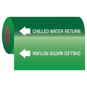 Seton 25134 Self-Adhesive Pipe Markers-On-A-Roll - Chilled Water Return
