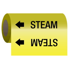 Seton 25152 Self-Adhesive Pipe Markers-On-A-Roll - Steam