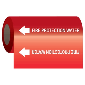 Seton 25166 Self-Adhesive Pipe Markers-On-A-Roll - Fire Protection Water