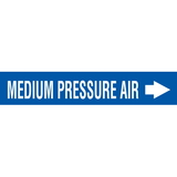 Seton 25193 Self-Adhesive Pipe Markers-On-A-Roll - Medium Pressure Air