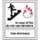Seton 25639 In Case of Fire Do Not Use Elevators - Polished Plastic Fire Exit Sign, Price/Each