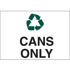 Seton 27417 Recycling Labels - Cans Only