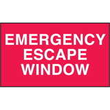 Seton 28825 Emergency Escape Window Safety Door And Window Decals