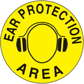 Seton 28865 Anti-Slip Safety Floor Markers - Ear Proctection Area
