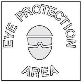 Seton 28894 Safety Stencils - Eye Protection Area