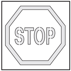 Seton 28897 Safety Stencils - Stop