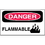 Seton 28984 Safety Labels On A Roll - Danger Flammable, Price/500 /Label
