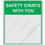 Seton 29096 Safety Slogan Mirrors - Safety Starts With You, Price/Each