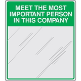 Seton 29097 Safety Slogan Mirrors - Meet The Most Important Person In This Company
