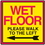 Seton 29363 Safety Traffic Cone Accessories - Wet Floor Walk To Left, Price/Each
