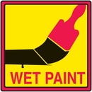 Seton 29365 Safety Traffic Cone Signs - Wet Paint