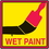 Seton 29365 Safety Traffic Cone Signs - Wet Paint, Price/Each