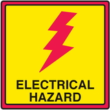 Seton 29367 Safety Traffic Cone Signs - Electrical Hazard
