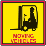 Seton 29368 Safety Traffic Cone Signs - Moving Vehicles